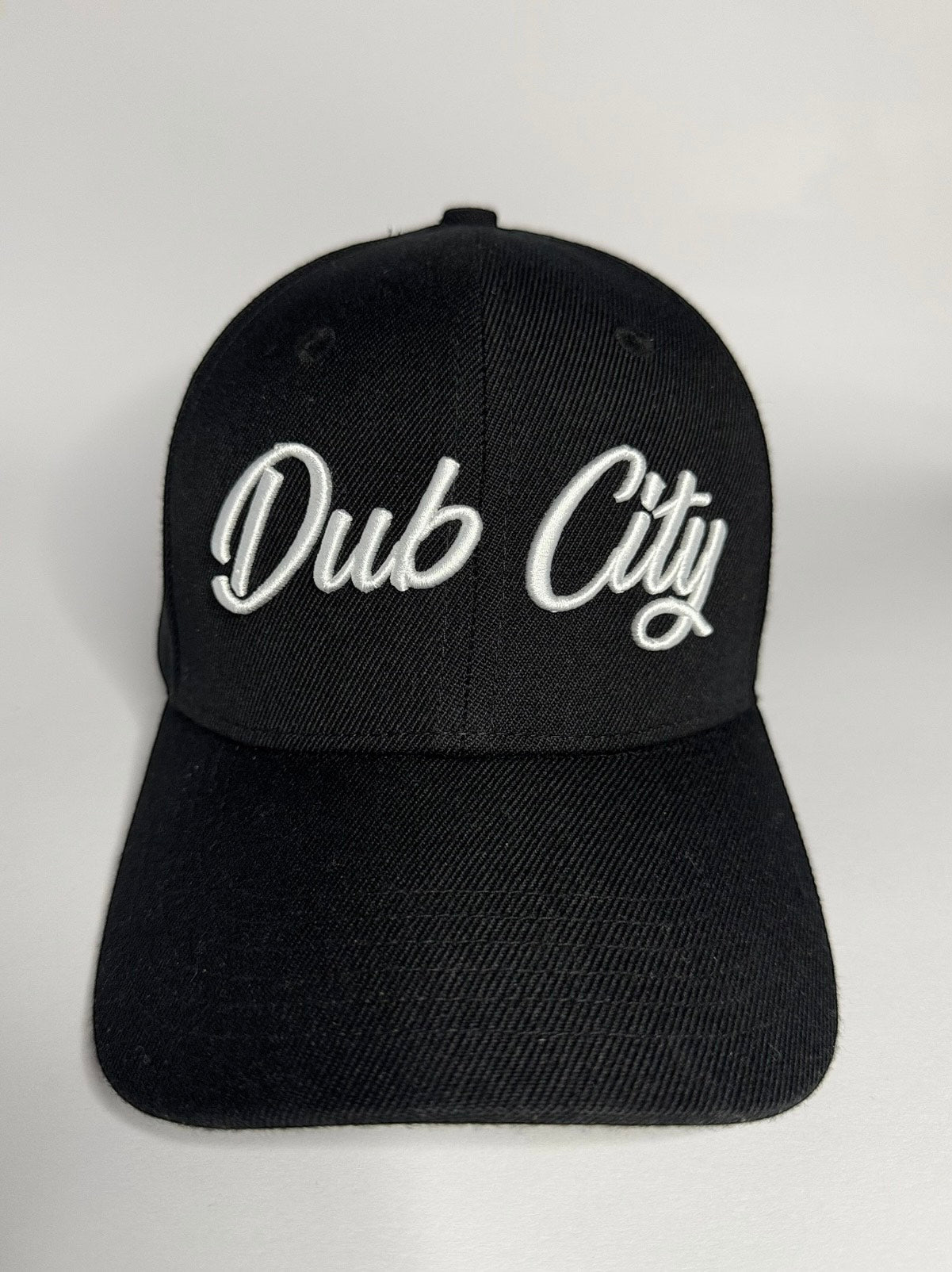 DUB CITY "CLASSIC BLACK/WHITE" PREMIUM 6 PANEL SNAPBACK BASEBALL CAP